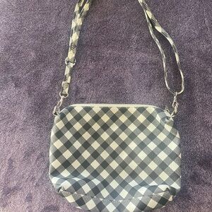 Carlos by Carlos Santana Checkered Black and White Crossbody Bag